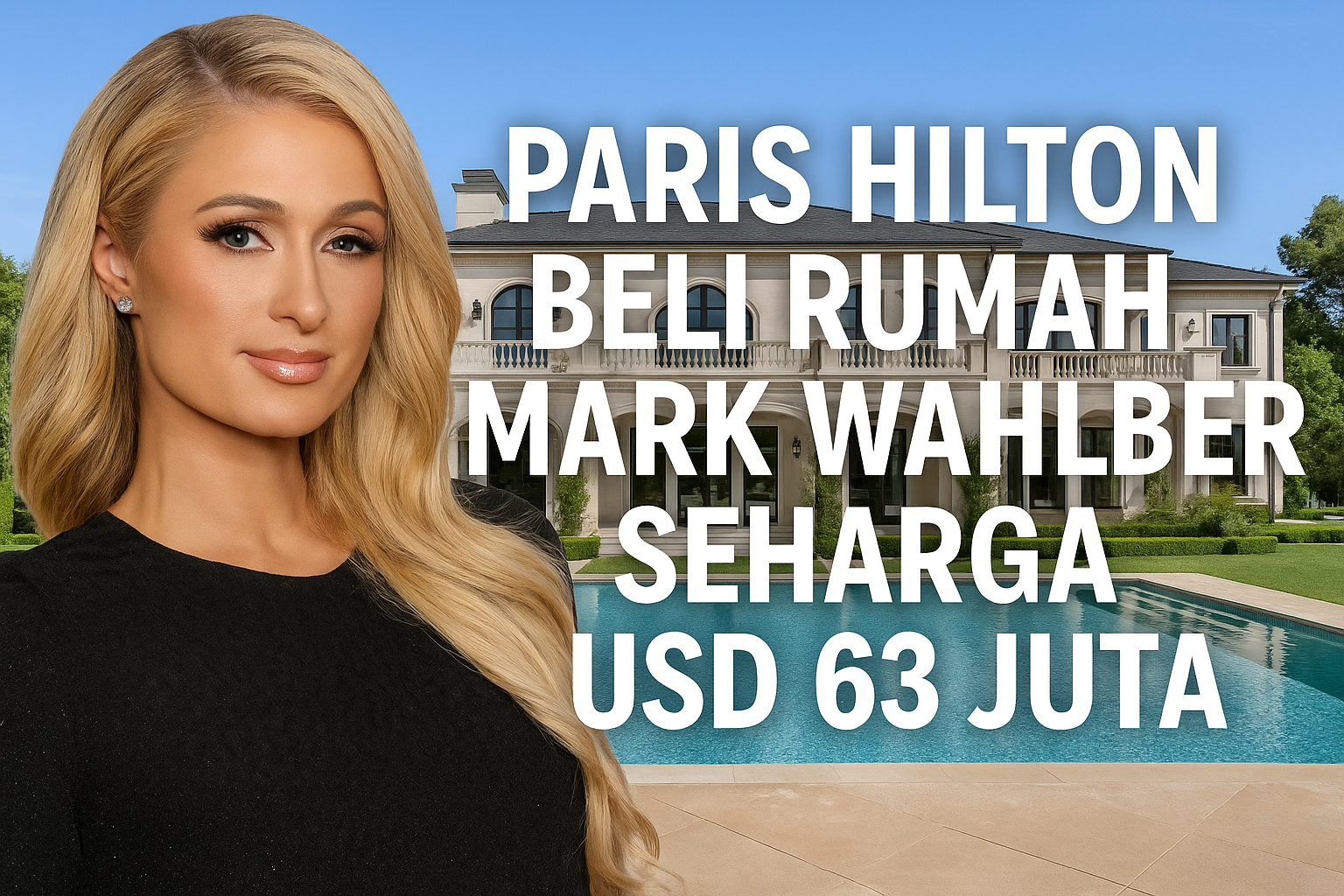 Paris Hilton Beli Rumah Mark Wahlberg Seharga USD 63 Juta