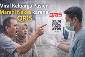 viral keluarga pasien marahi nakes qris