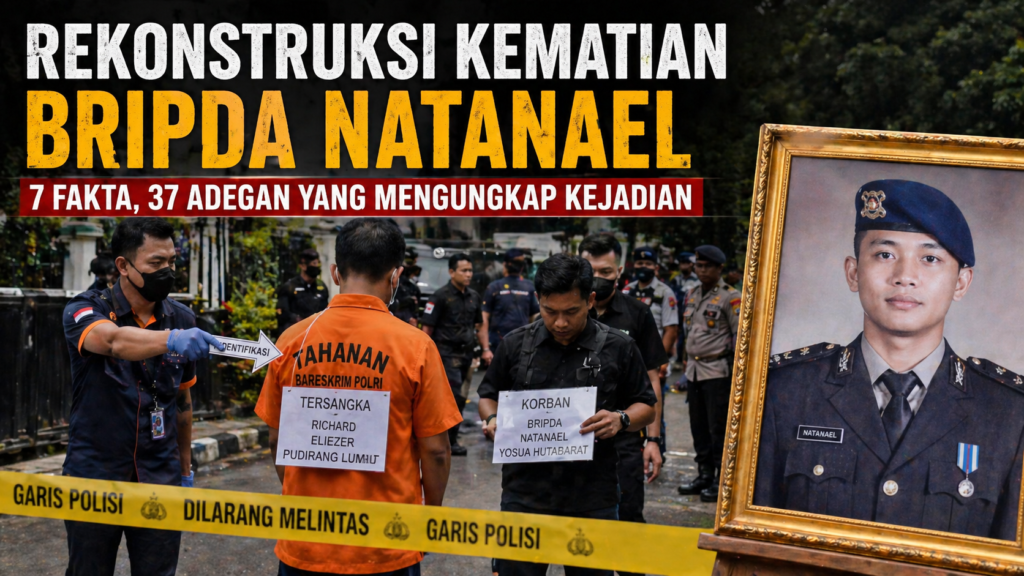 Rekonstruksi Kematian Bripda Natanael: 7 Fakta 37 Adegan yang Mengungkap Kejadian